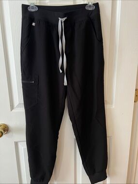 FIGS Women's Black Drawstring Jogger Scrub Pants